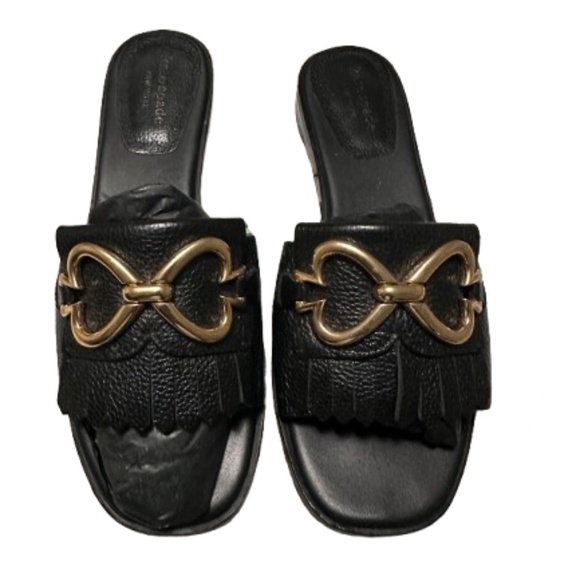 Kate Spade Leather Slides Size 8 - Picture 1 of 15